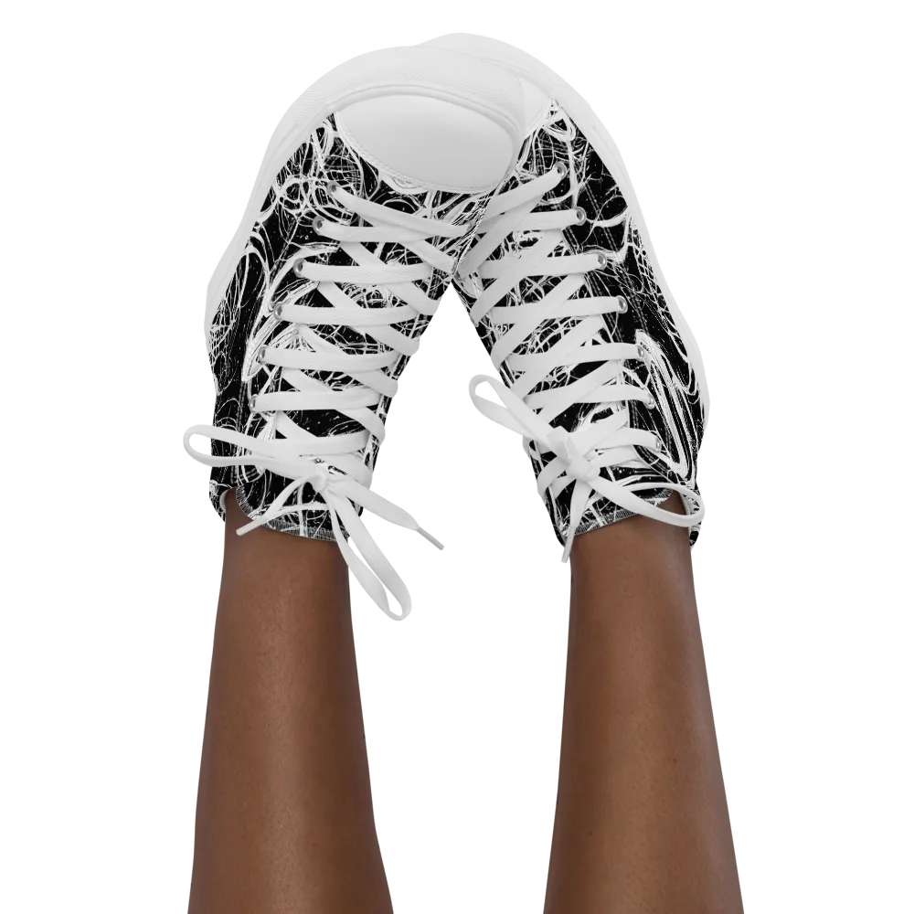 Blackroot Circuit on Women's High Top Canvas Shoes — Front