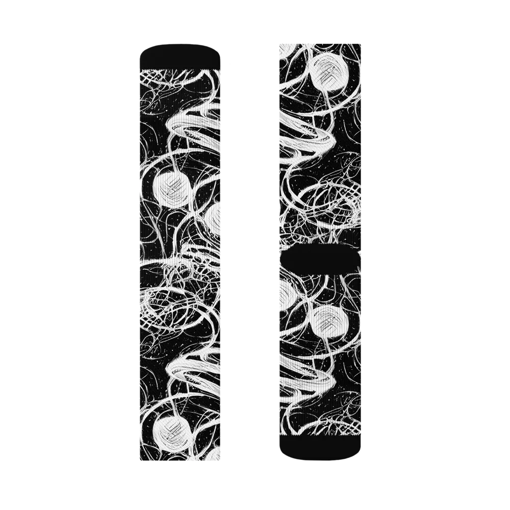 Blackroot Circuit on Socks — Right Sock