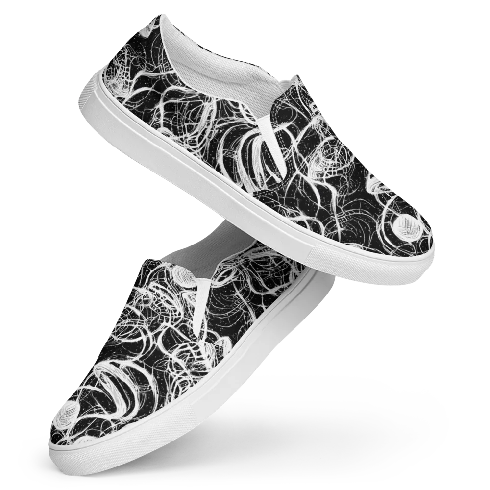 Blackroot Circuit on Women's Slip-On Canvas Shoes — Front