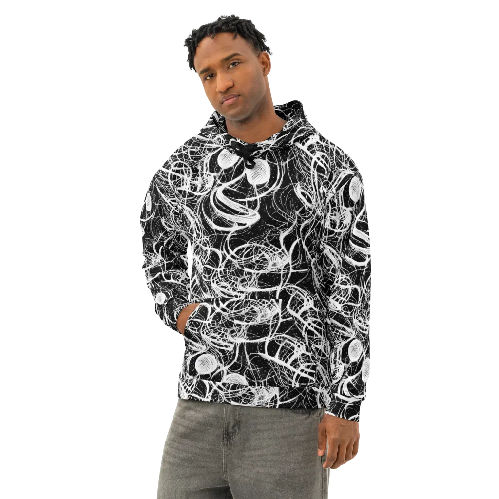 Blackroot Circuit on Cotton Hoodie — Left Front