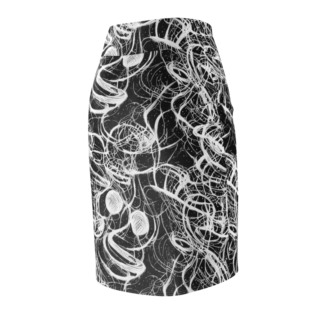 Blackroot Circuit on Pencil Skirt — Back Side