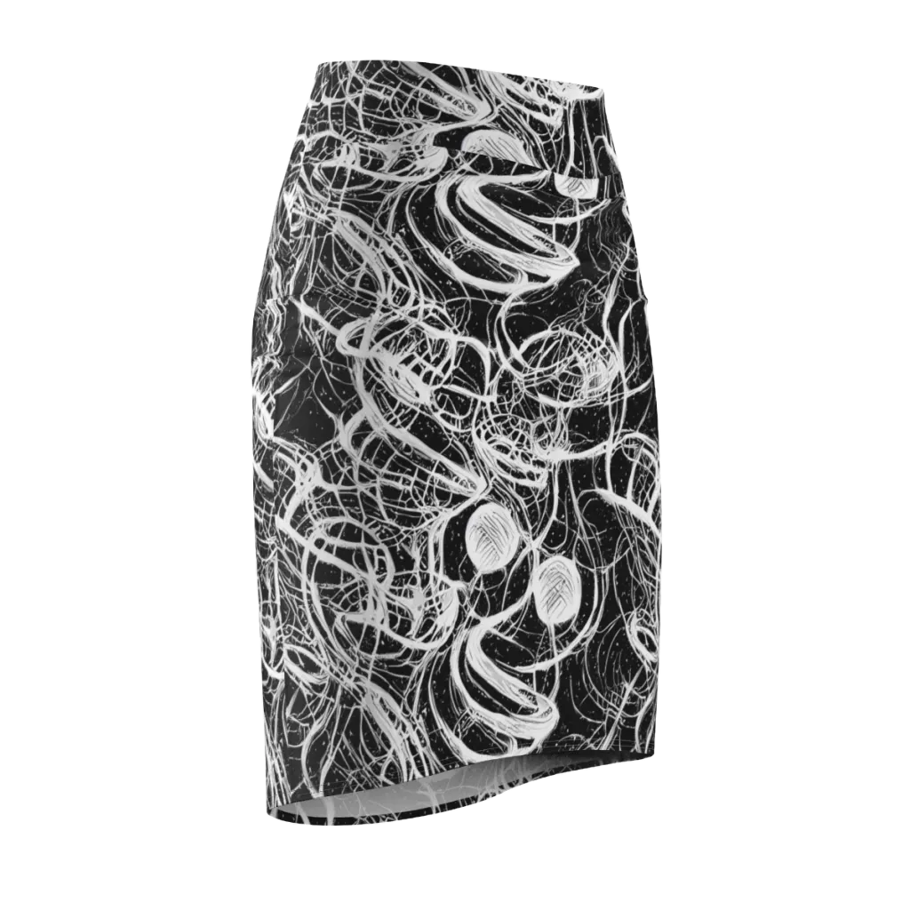 Blackroot Circuit on Pencil Skirt — Front Side
