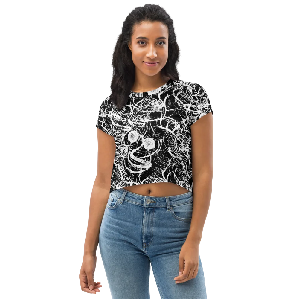 Blackroot Circuit on Crop Tee — Front