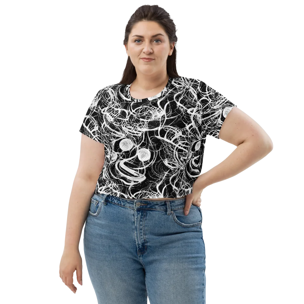 Blackroot Circuit on Crop Tee — Front
