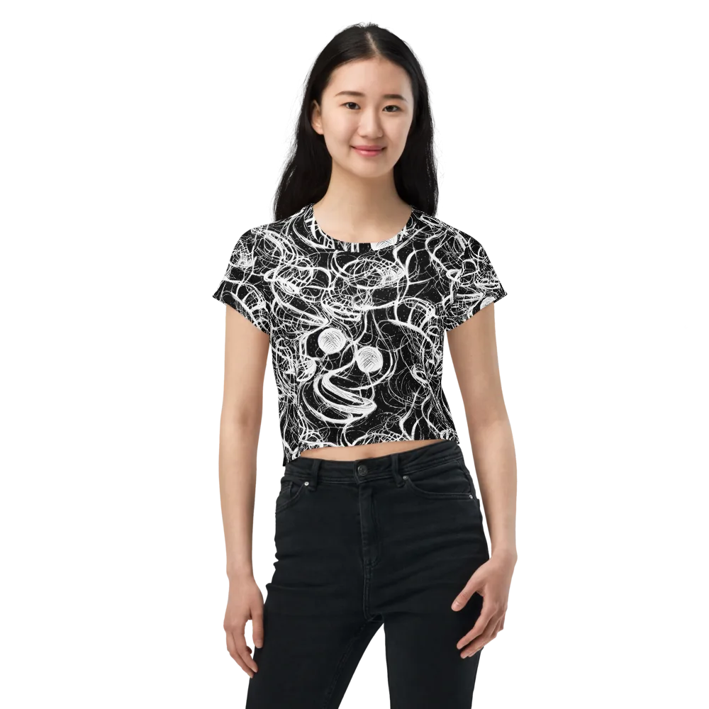 Blackroot Circuit on Crop Tee — Front