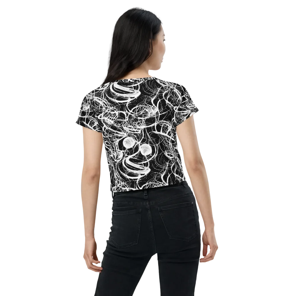 Blackroot Circuit on Crop Tee — Back