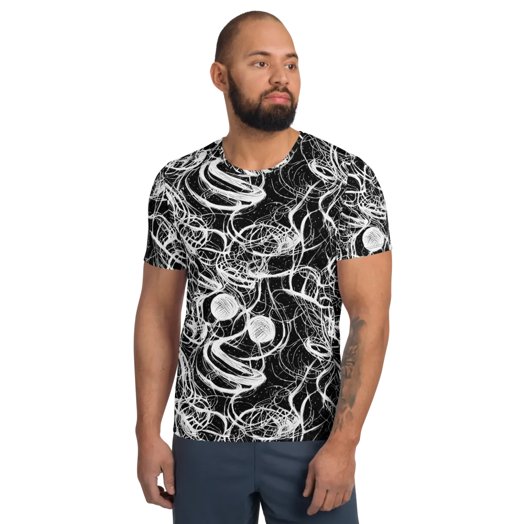 Blackroot Circuit on Men's Athletic T-Shirt — Front