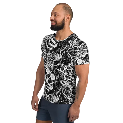 Blackroot Circuit on a Men's Athletic T-Shirt