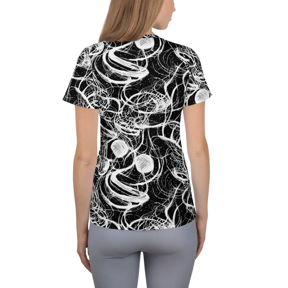 Blackroot Circuit on Women's Athletic T-Shirt — Back