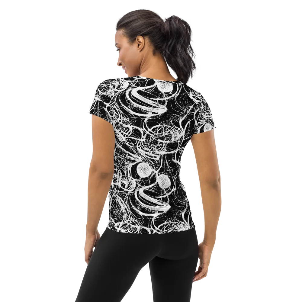 Blackroot Circuit on Women's Athletic T-Shirt — Back