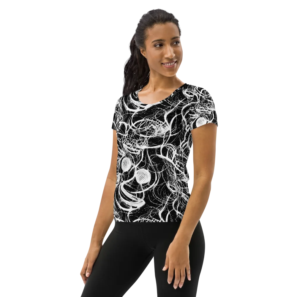 Blackroot Circuit on Women's Athletic T-Shirt — Left