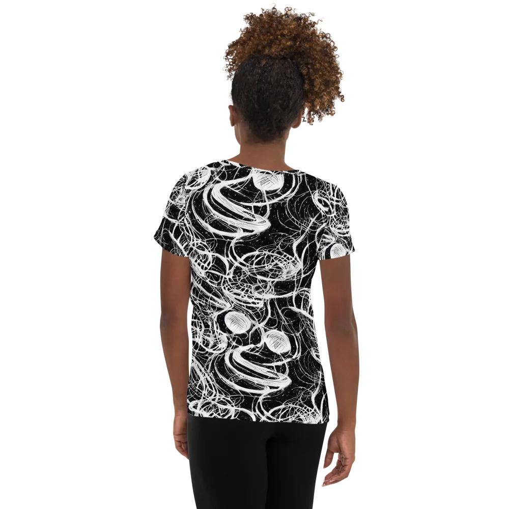 Blackroot Circuit on Women's Athletic T-Shirt — Back