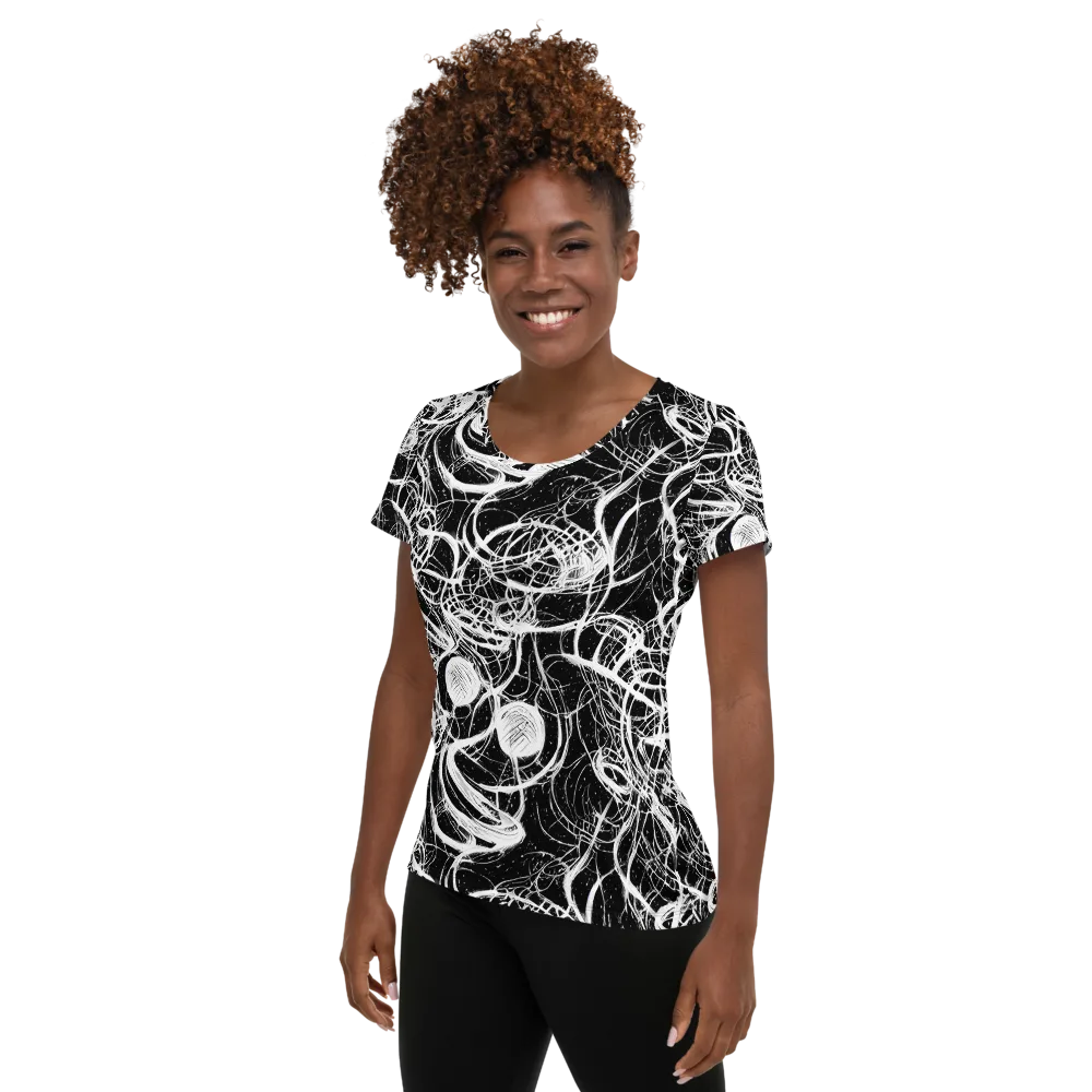 Blackroot Circuit on Women's Athletic T-Shirt — Left