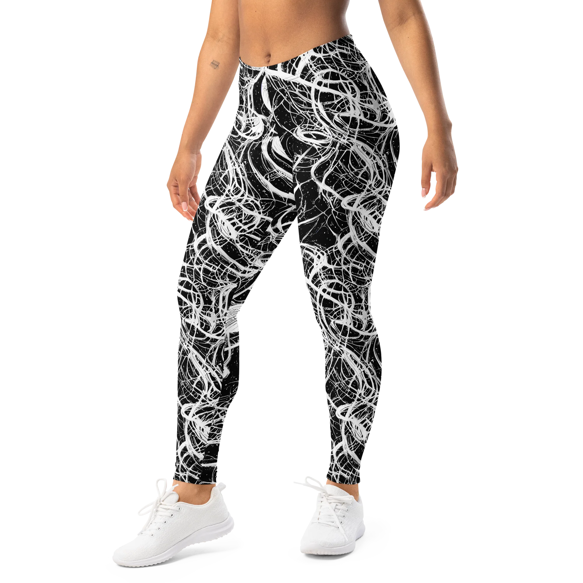 Blackroot Circuit on Leggings — Left Front