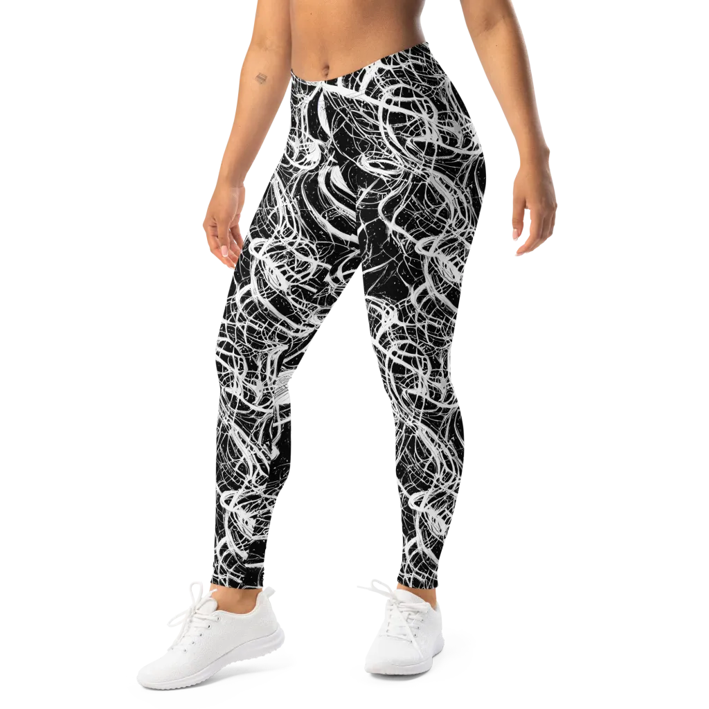 Blackroot Circuit on Leggings — Left Front