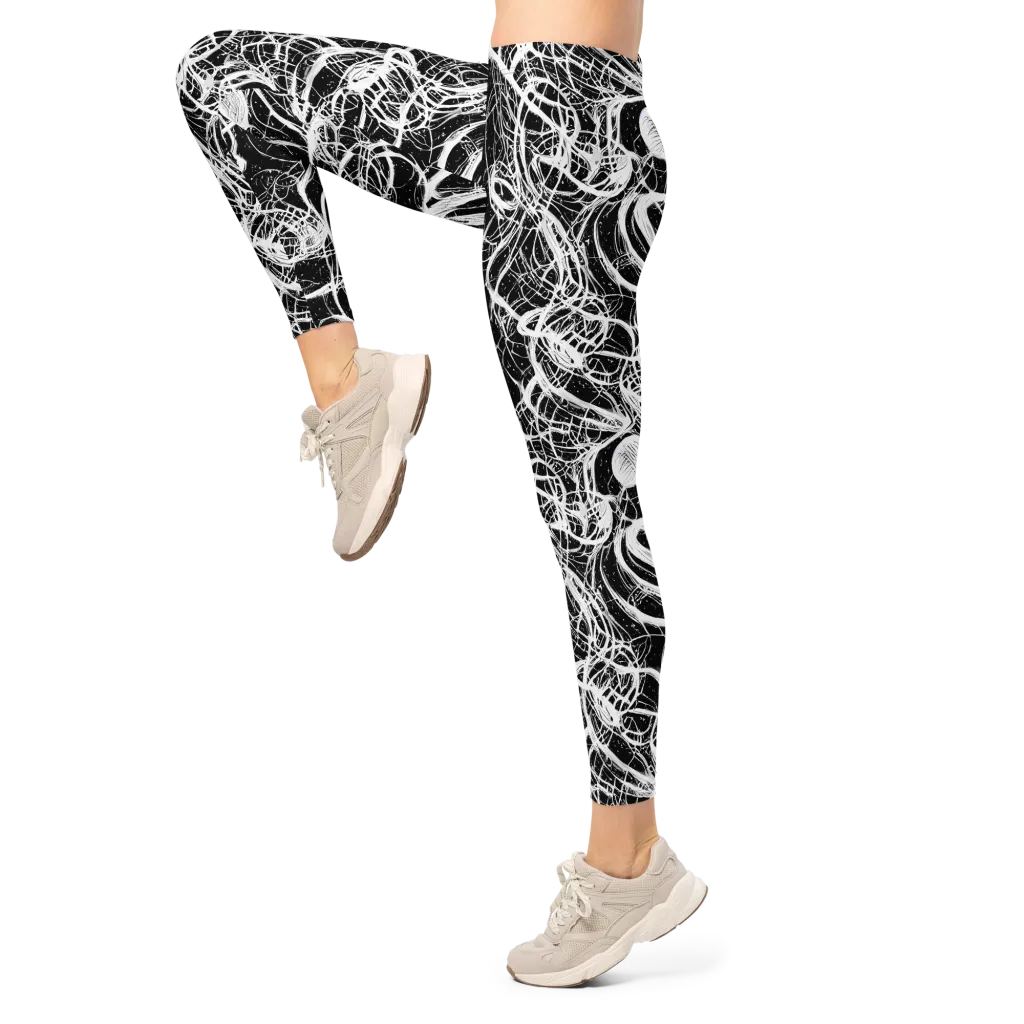 Blackroot Circuit on Leggings — Left