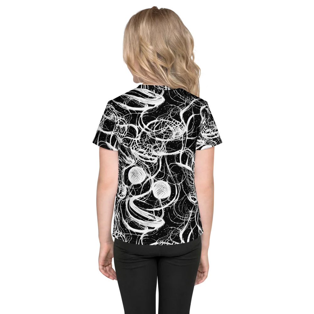 Blackroot Circuit on Kids Crew Neck T-Shirt — Back