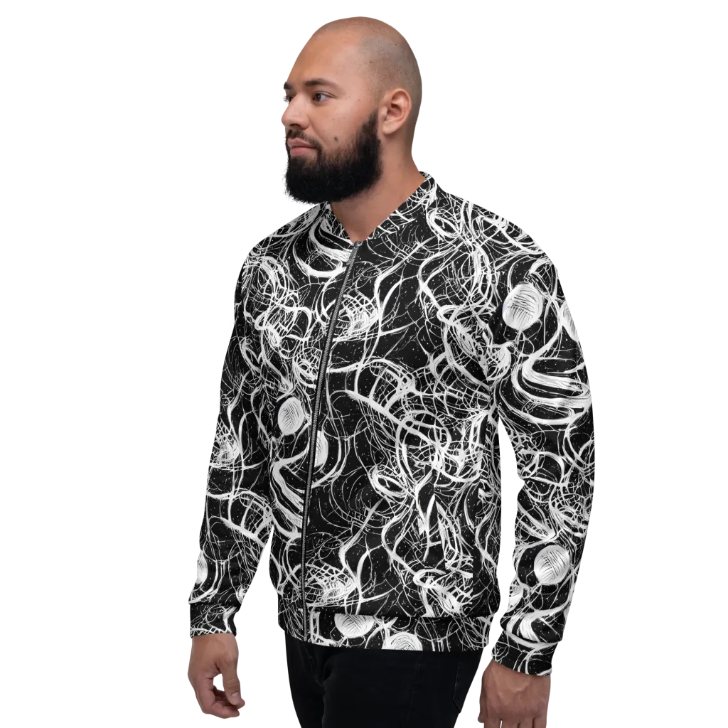 Blackroot Circuit on Bomber Jacket — Left