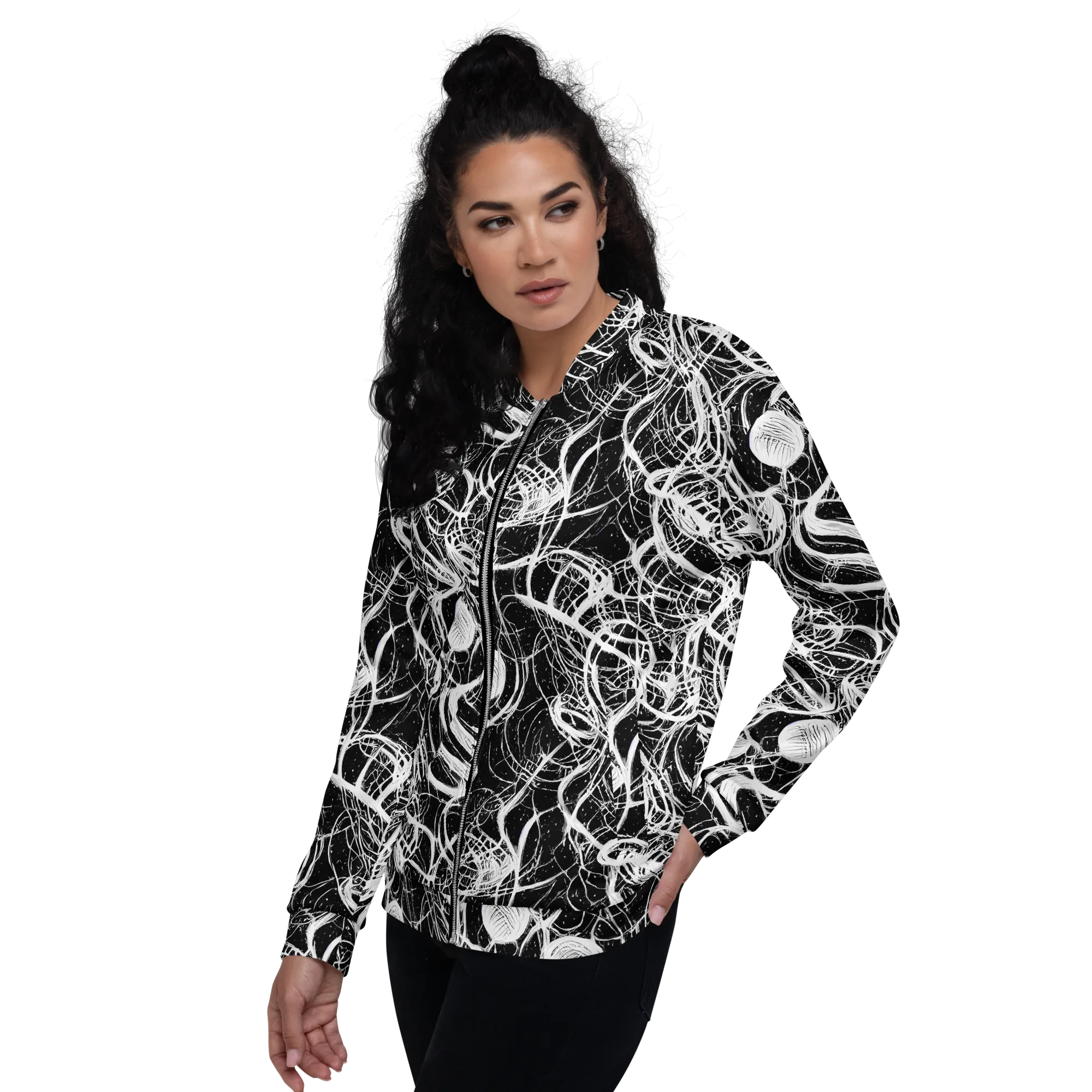 Blackroot Circuit on Bomber Jacket — Left