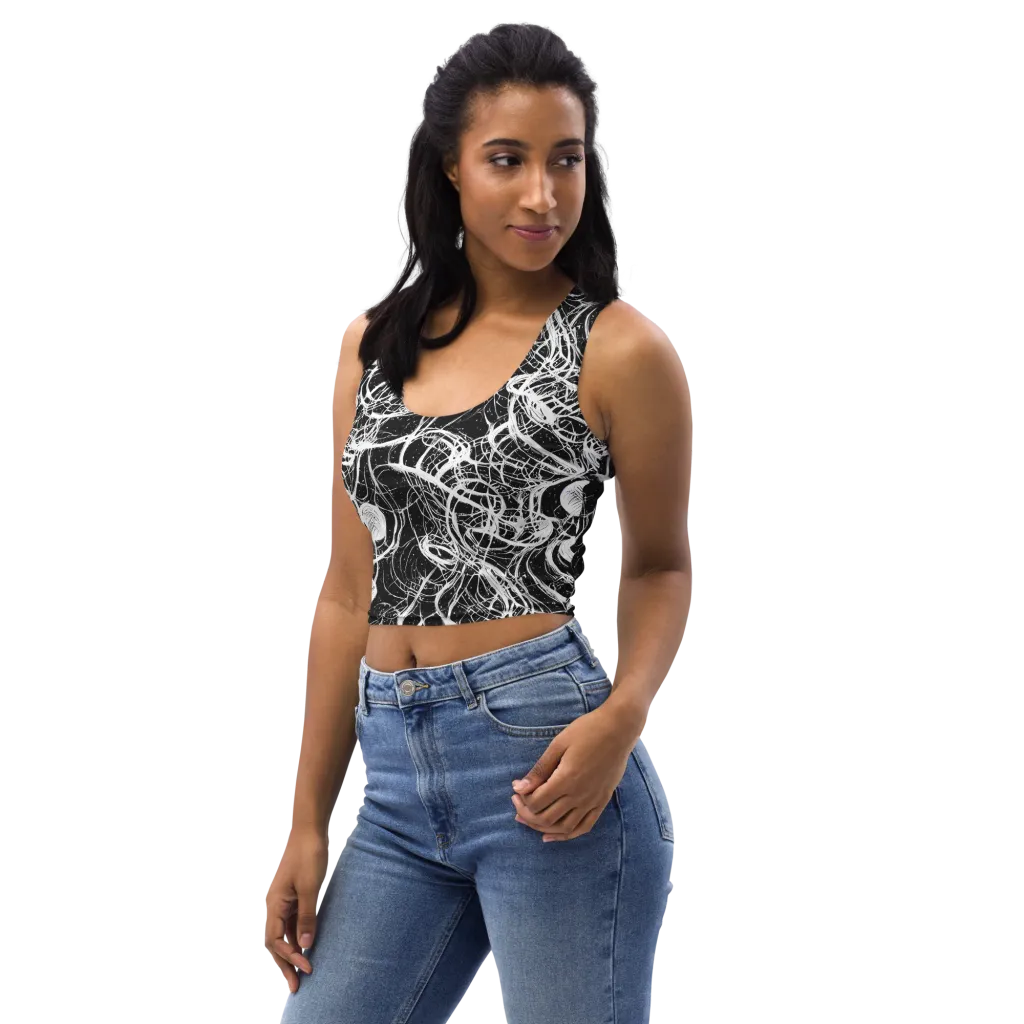 Blackroot Circuit on Crop Top — Left Front