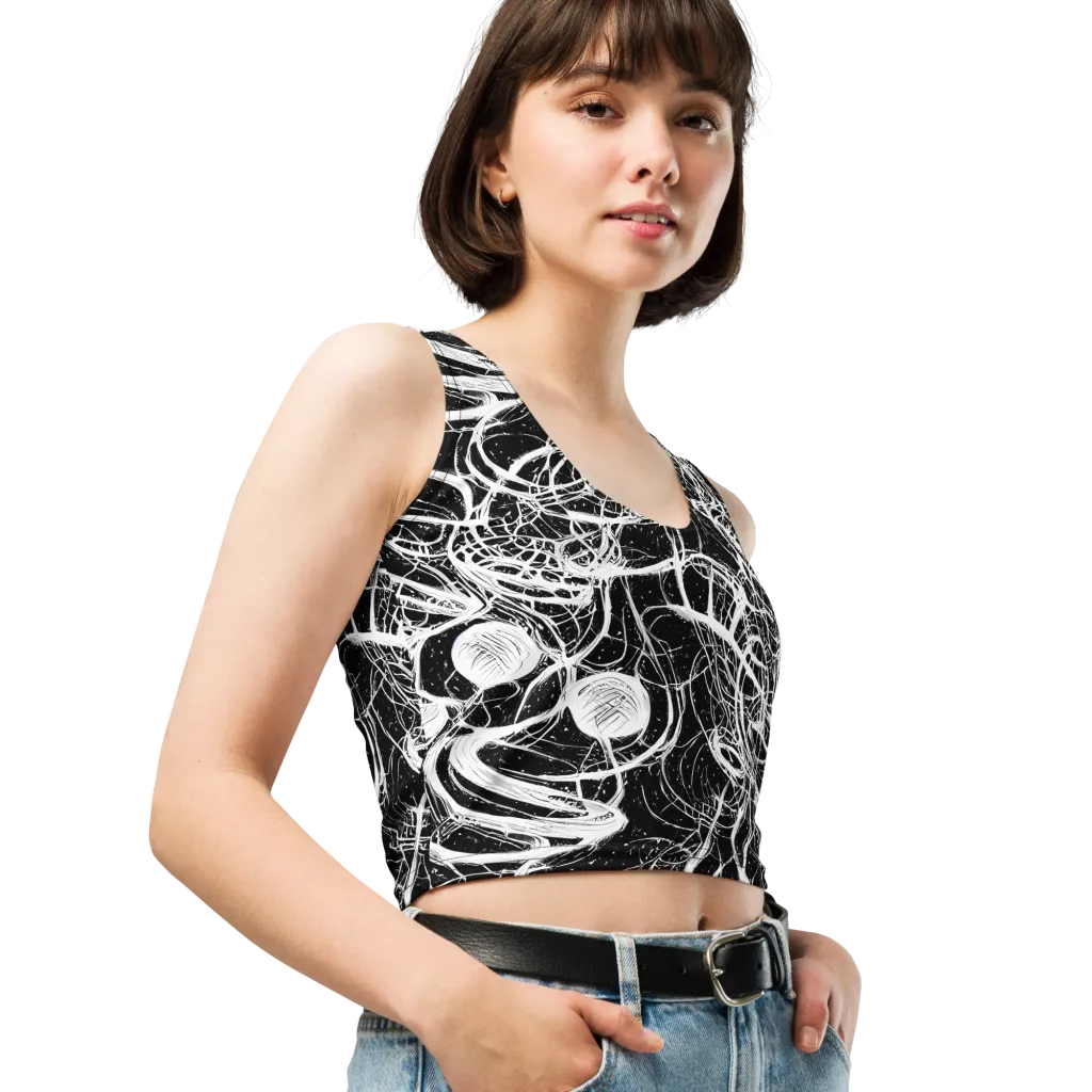 Blackroot Circuit on Crop Top — Right Front