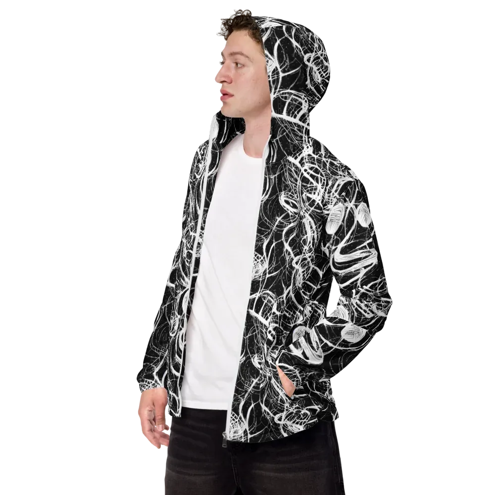 Blackroot Circuit on Men's Windbreaker — Left Front
