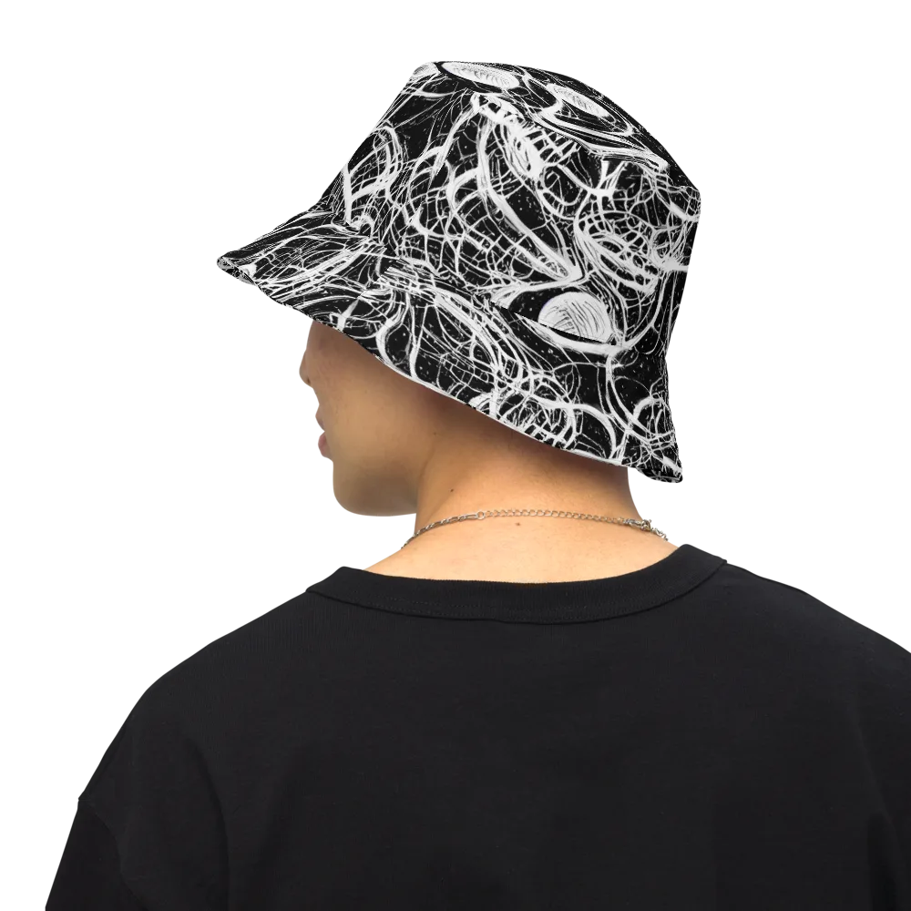 Blackroot Circuit on Reversible Bucket Hat — Back Inside