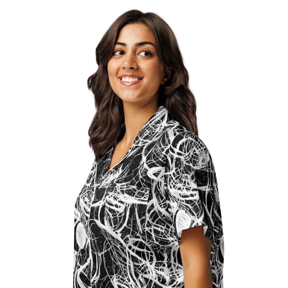 Blackroot Circuit on Women's Short Sleeve Pajama Top — Left Front