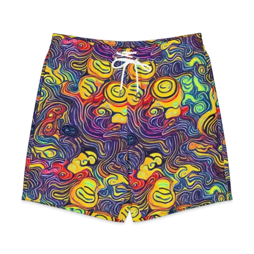 Indigo Frenzy on a Men's Board Shorts