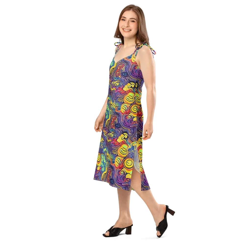 Indigo Frenzy on Slip Dress — Left Front