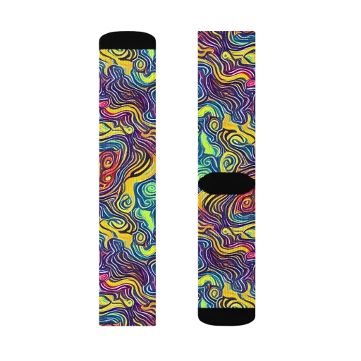 Indigo Frenzy on a Socks