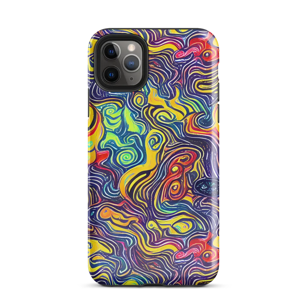 Indigo Frenzy on Tough Case for iPhone® — Front