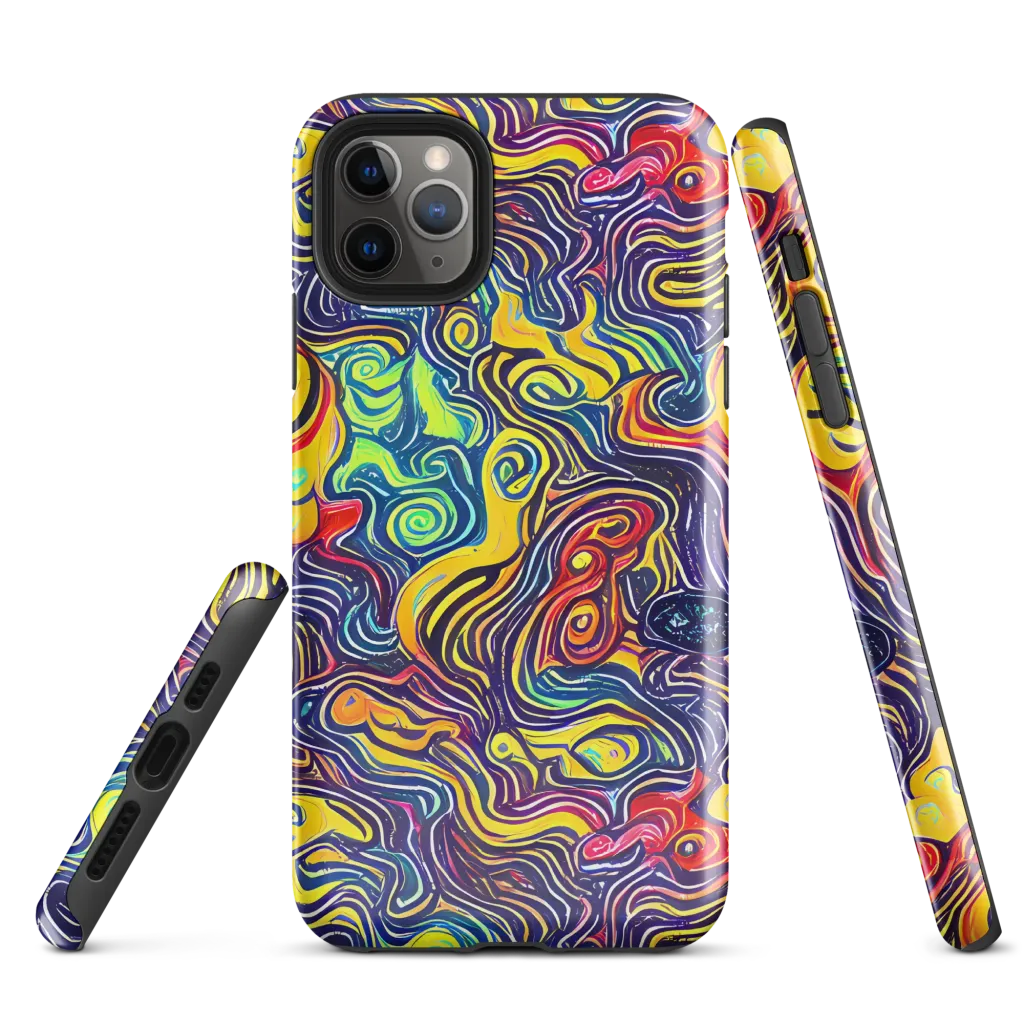Indigo Frenzy on Tough Case for iPhone® — Front
