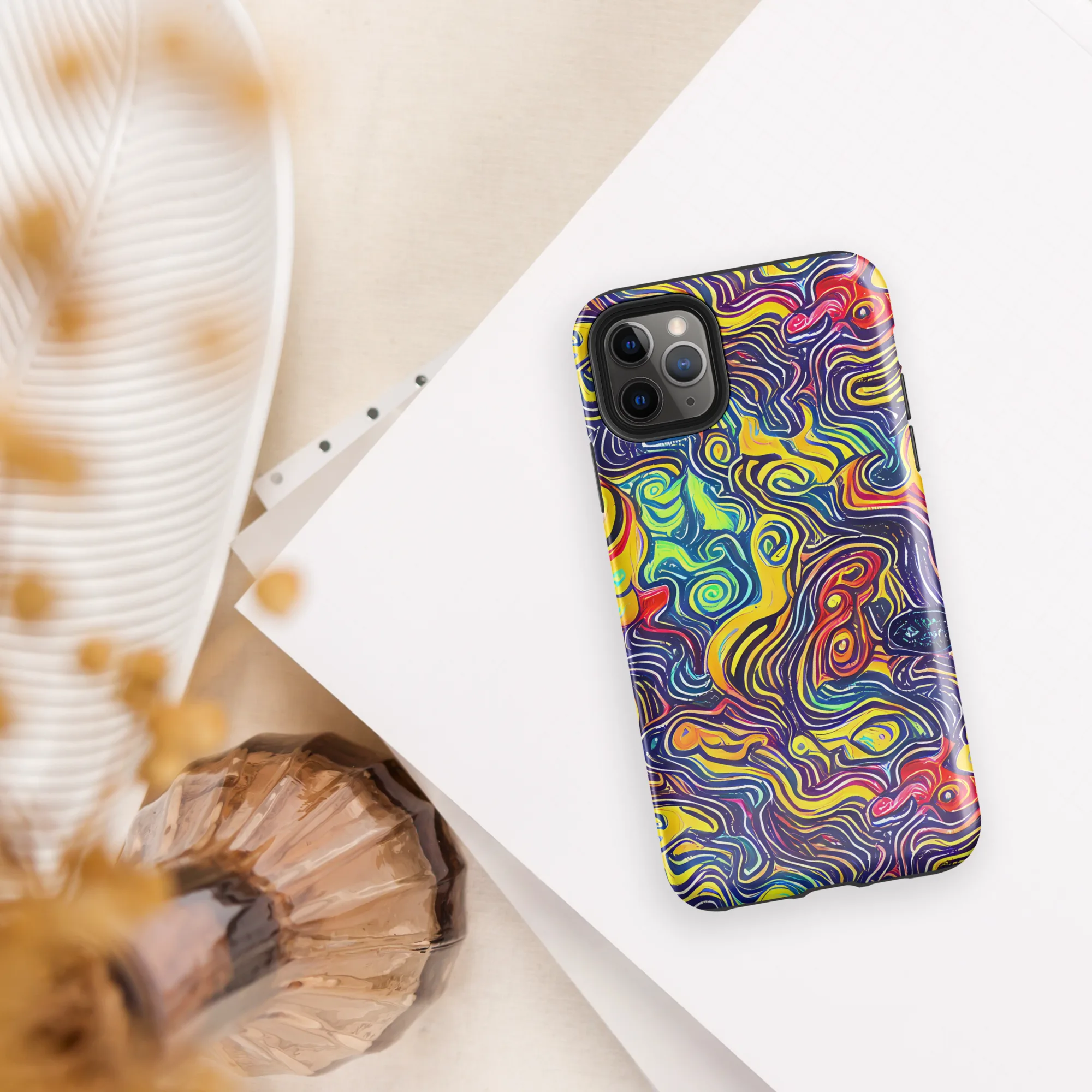 Indigo Frenzy on Tough Case for iPhone® — Front