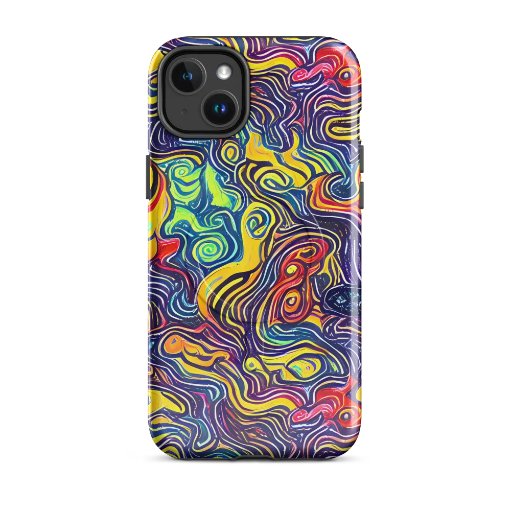 Indigo Frenzy on MagSafe Tough Case for iPhone® — Front