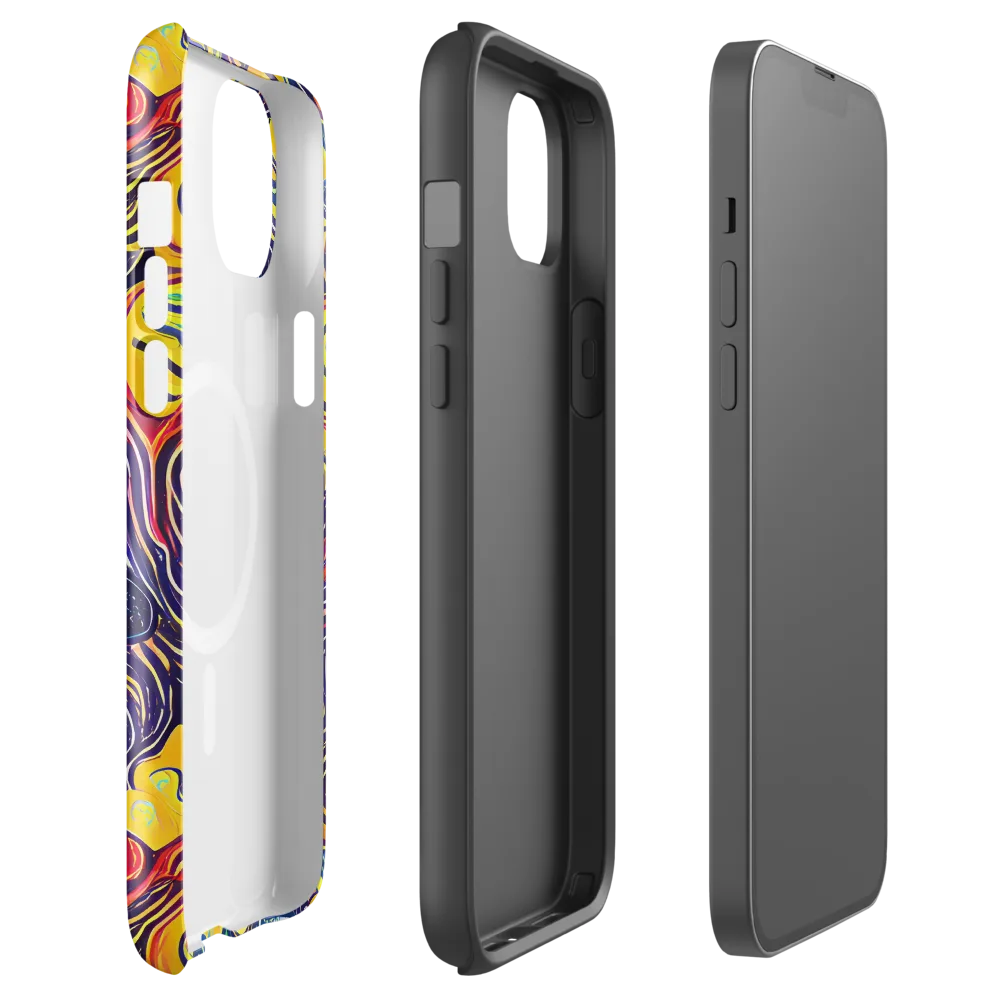 Indigo Frenzy on MagSafe Tough Case for iPhone® — Front