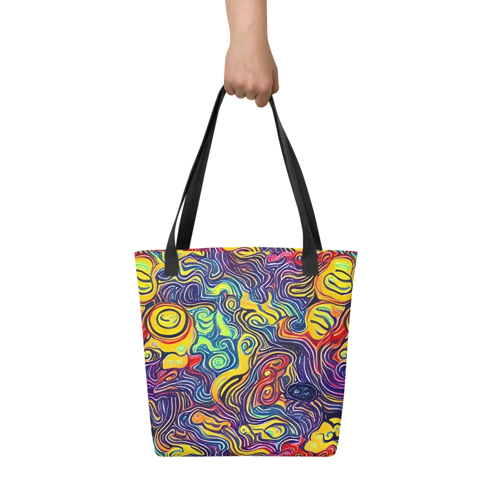Indigo Frenzy on Tote Bag — Front