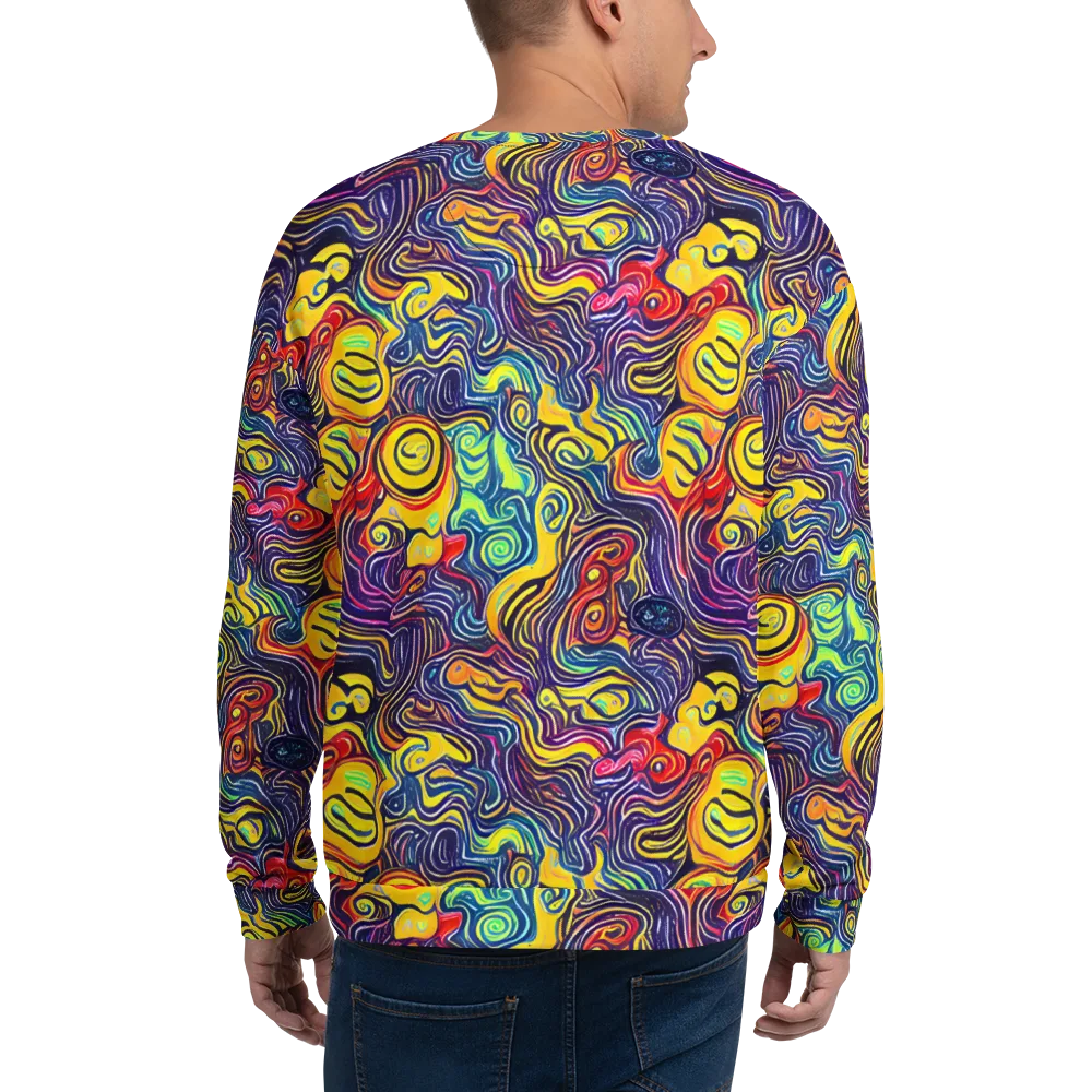 Indigo Frenzy on Sweatshirt — Back