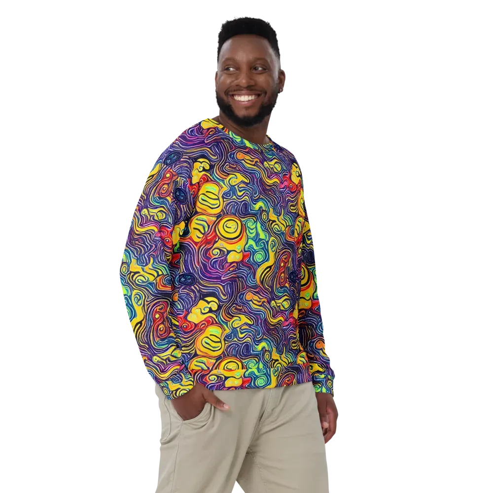 Indigo Frenzy on Sweatshirt — Front