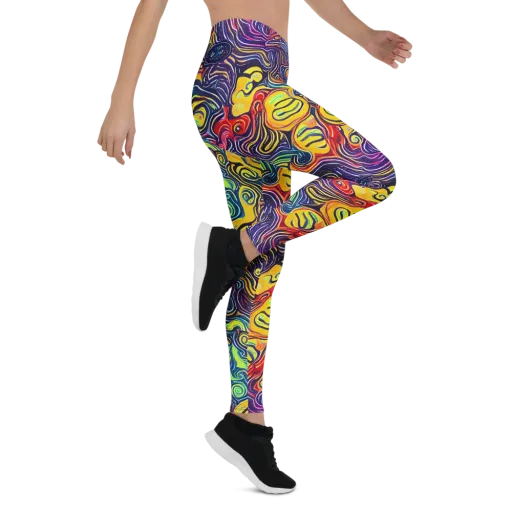 Indigo Frenzy on a Leggings