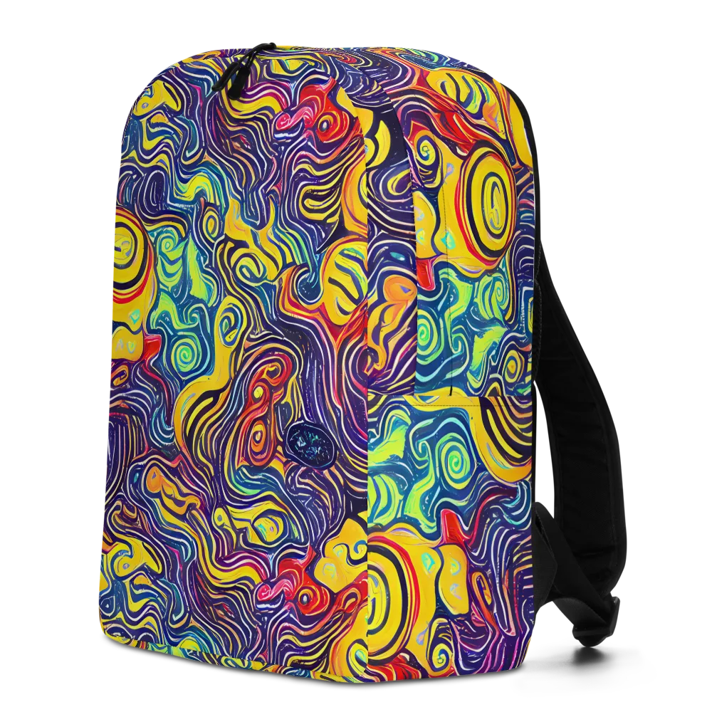 Indigo Frenzy on Minimalist Backpack — Left