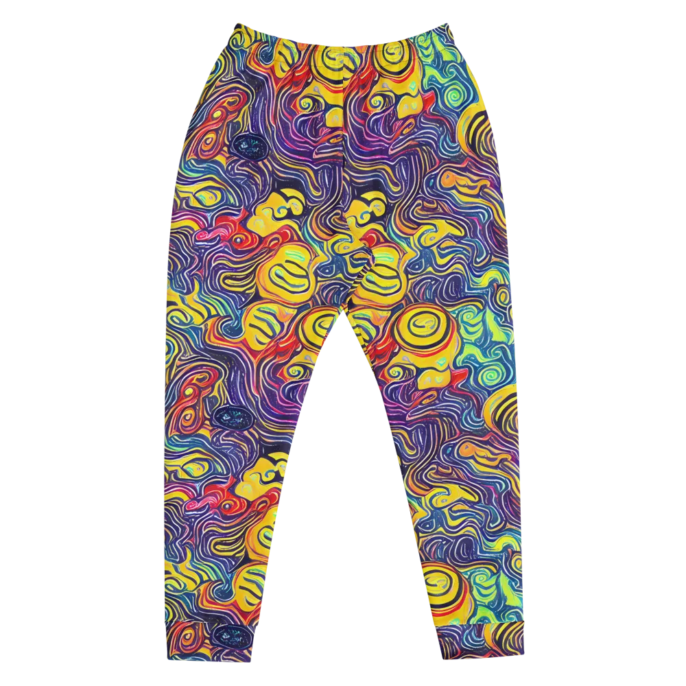 Indigo Frenzy on Men's Joggers — Front