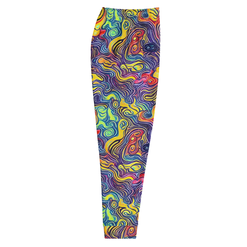 Indigo Frenzy on Men's Joggers — Right