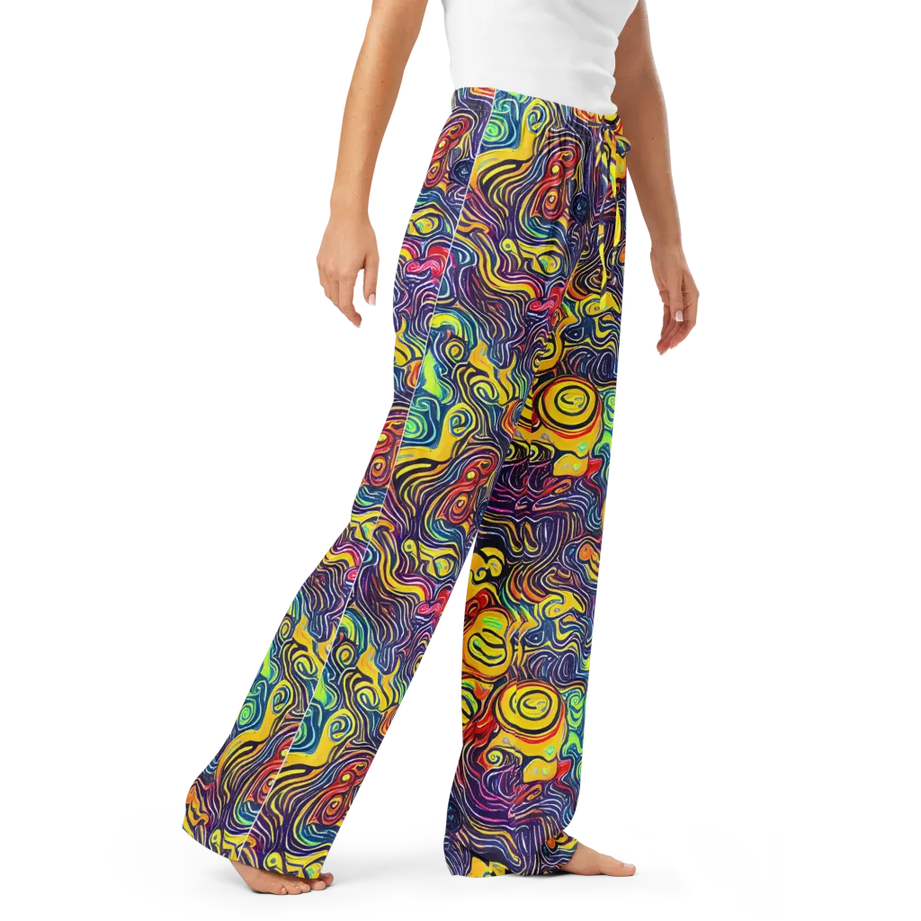 Indigo Frenzy on Women's Pajama Pants — Right Front