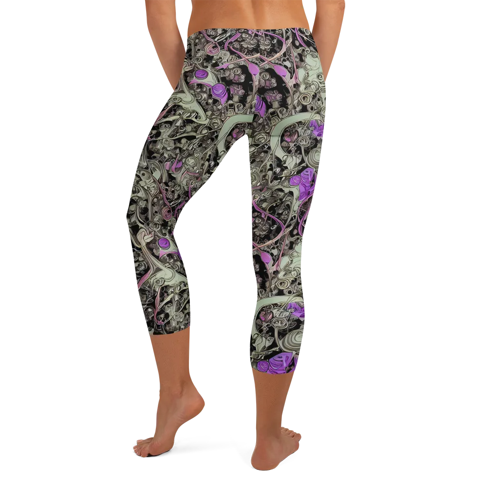 Molten Curiosity on Capri Leggings — Back