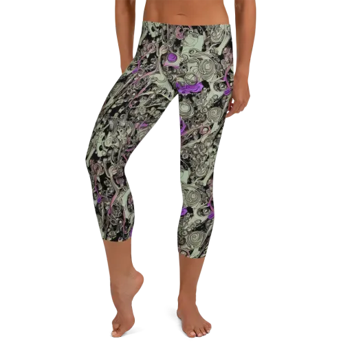 Molten Curiosity on a Capri Leggings