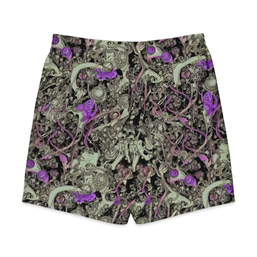 Molten Curiosity on Men's Board Shorts — Back