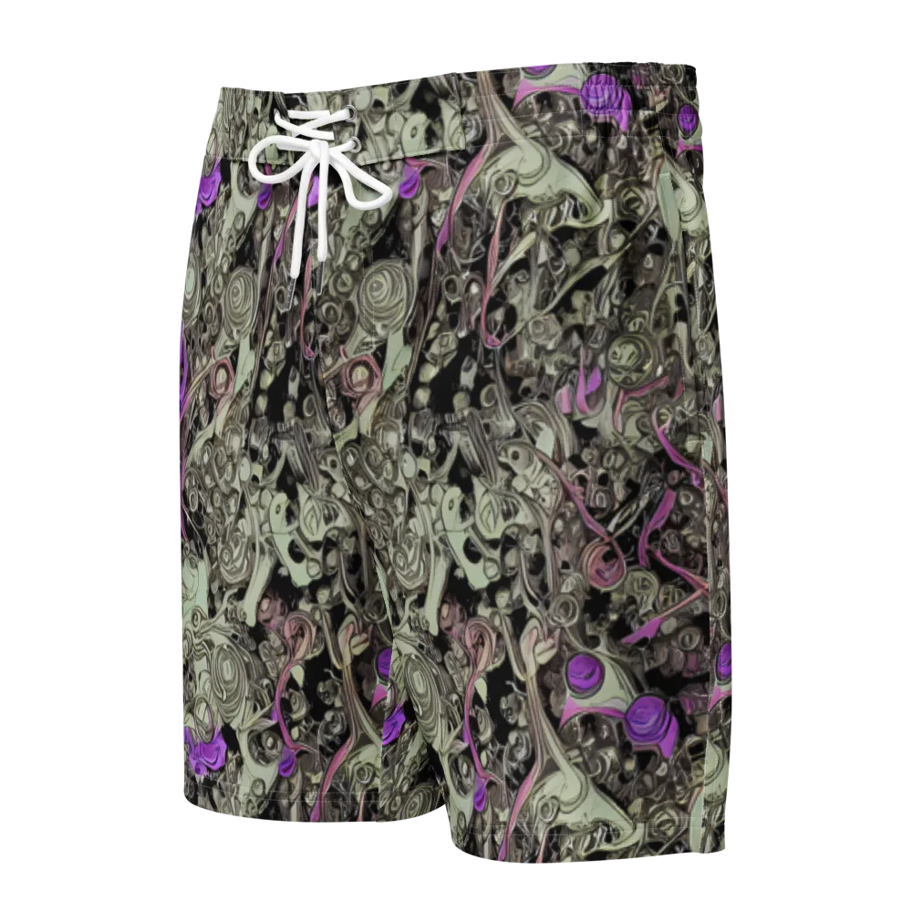 Molten Curiosity on Men's Board Shorts — Front