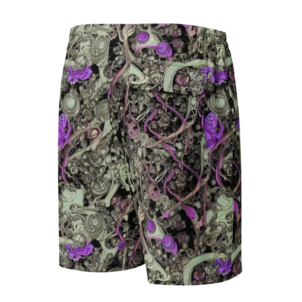Molten Curiosity on Men's Board Shorts — Back