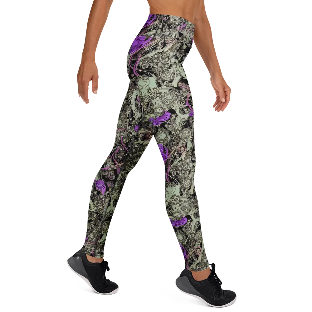 Molten Curiosity on Yoga Leggings — Right